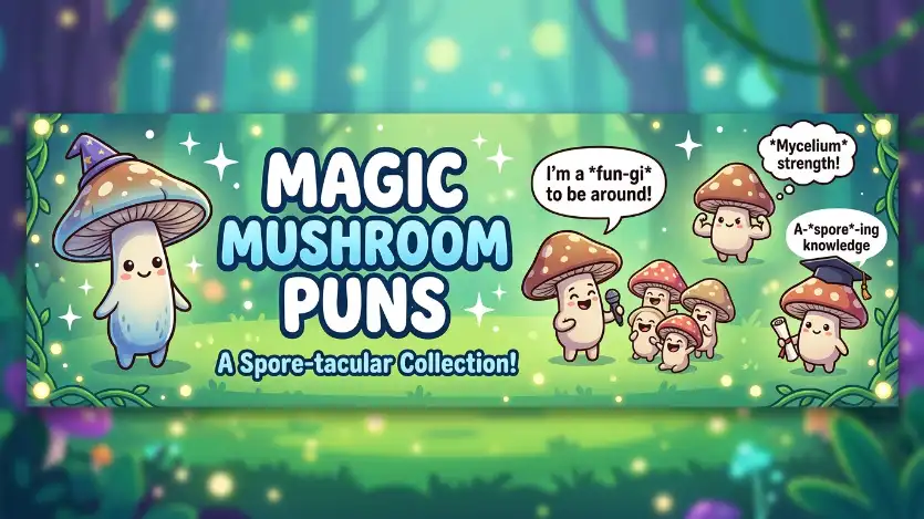 magic mushroom puns image
