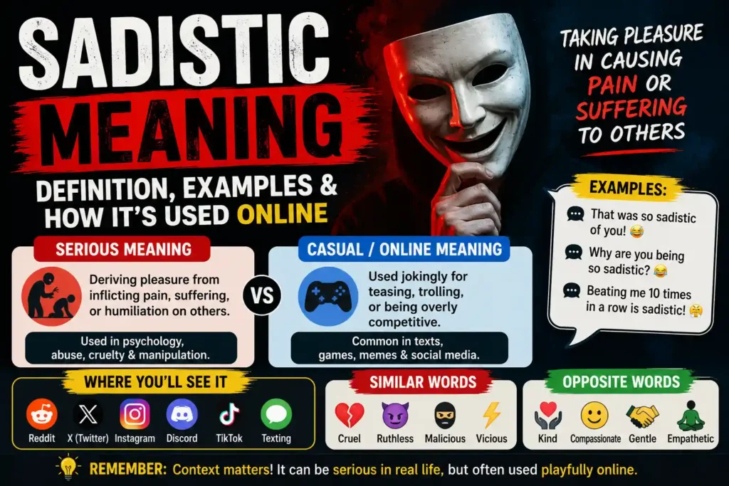 sadistic meaning image