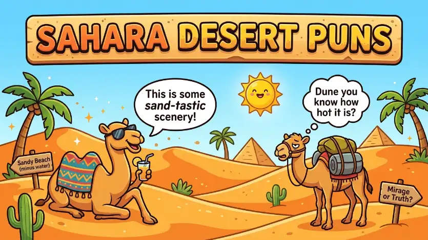 sahara desert puns image