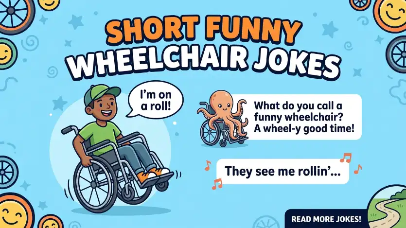 short funny wheelchair jokes image