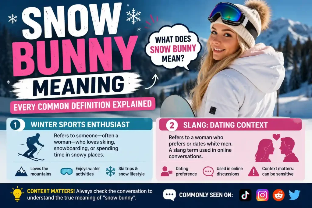 snow bunny meaning image