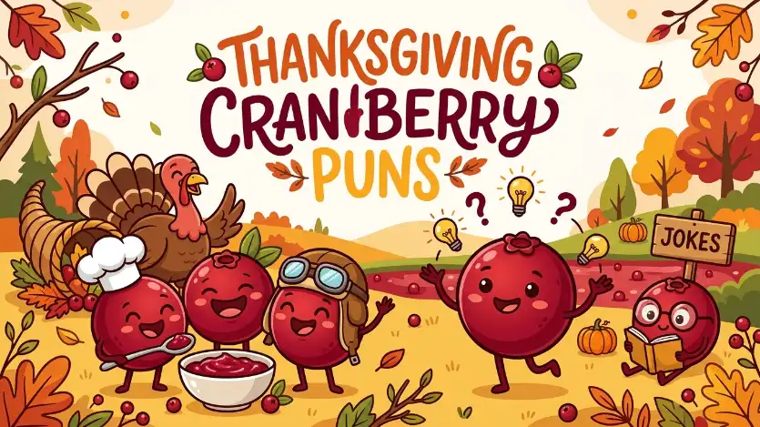 thanksgiving cranberry puns image