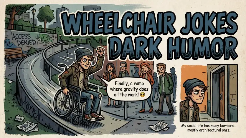 wheelchair jokes dark humour image