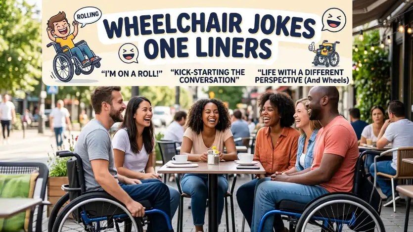 wheelchair jokes one liners image
